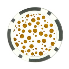 Tan Polka Dots Poker Chip