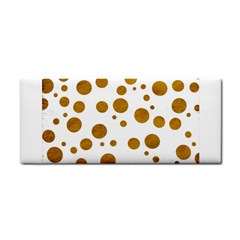 Tan Polka Dots Hand Towel