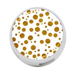 Tan Polka Dots 4-Port USB Hub (Two Sides) Back