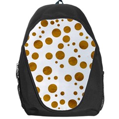 Tan Polka Dots Backpack Bag