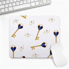 21st Birthday Keys Background Large Mouse Pad (rectangle) by Colorfulart23