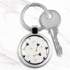 21st Birthday Keys Background Key Chain (round)