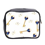 21st Birthday Keys Background Mini Travel Toiletry Bag (Two Sides) Back