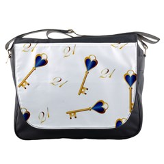 21st Birthday Keys Background Messenger Bag