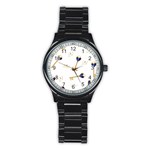 21st Birthday Keys Background Sport Metal Watch (Black) Front