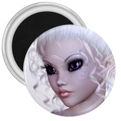 Fairy Elfin Elf Nymph Faerie 3  Button Magnet by goldenjackal