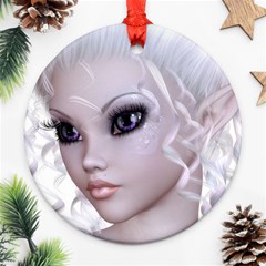 Fairy Elfin Elf Nymph Faerie Round Ornament