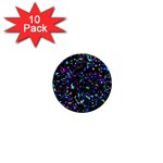 Glitter 1 1  Mini Button (10 pack) Front