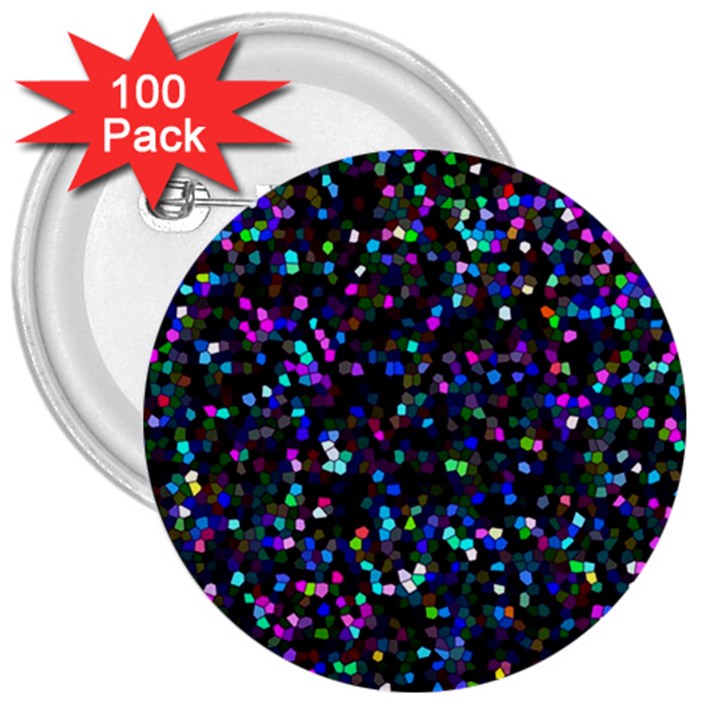 Glitter 1 3  Button (100 pack)