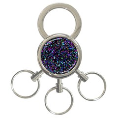 Glitter 1 3-ring Key Chain by MedusArt