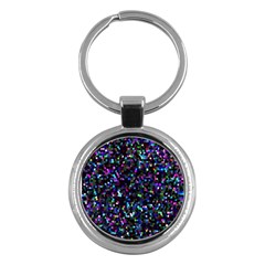 Glitter 1 Key Chain (round)