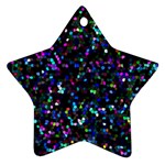 Glitter 1 Star Ornament (Two Sides) Back