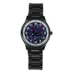 Glitter 1 Sport Metal Watch (Black) Front