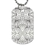 Drawing Floral Doodle 1 Dog Tag (One Sided) Front