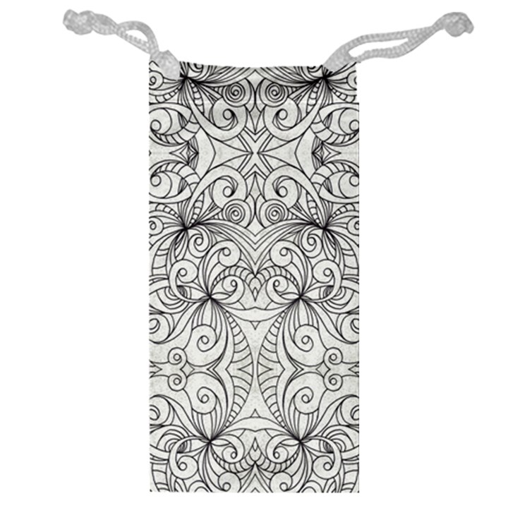 Drawing Floral Doodle 1 Jewelry Bag