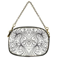 Drawing Floral Doodle 1 Chain Purse (one Side) by MedusArt