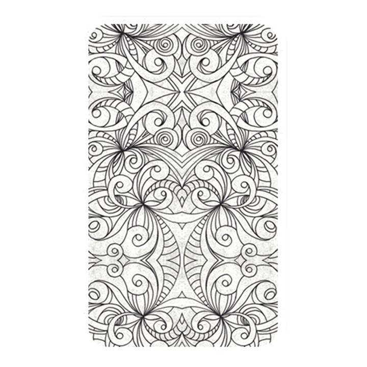 Drawing Floral Doodle 1 Memory Card Reader (Rectangular)