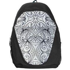 Drawing Floral Doodle 1 Backpack Bag by MedusArt