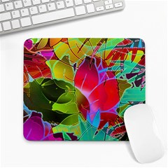 Floral Abstract 1 Large Mouse Pad (rectangle)