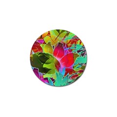 Floral Abstract 1 Golf Ball Marker