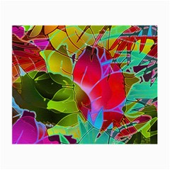 Floral Abstract 1 Glasses Cloth (small) by MedusArt