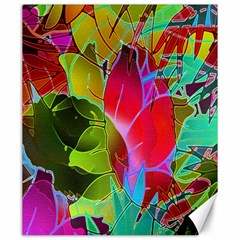 Floral Abstract 1 Canvas 20  X 24  (unframed) by MedusArt