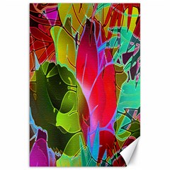 Floral Abstract 1 Canvas 20  X 30  (unframed) by MedusArt