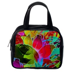 Floral Abstract 1 Classic Handbag (one Side) by MedusArt