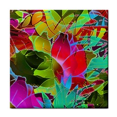 Floral Abstract 1 Face Towel