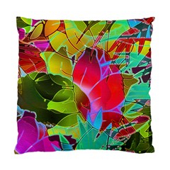 Floral Abstract 1 Cushion Case (single Sided)  by MedusArt