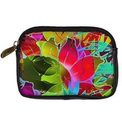 Floral Abstract 1 Digital Camera Leather Case