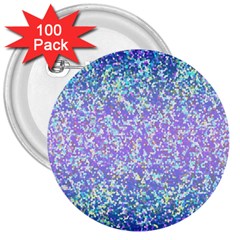 Glitter2 3  Button (100 Pack)