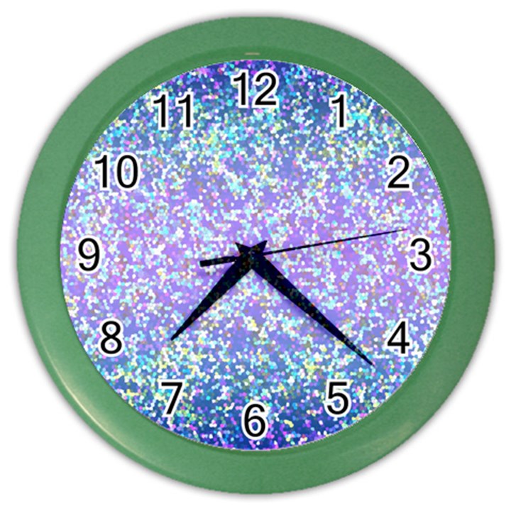 Glitter2 Wall Clock (Color)