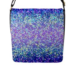 Glitter2 Flap Closure Messenger Bag (large) by MedusArt