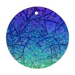 Grunge Art Abstract G57 Ornament (round)