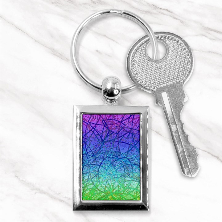 Grunge Art Abstract G57 Key Chain (Rectangle)