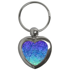 Grunge Art Abstract G57 Key Chain (heart) by MedusArt