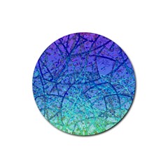 Grunge Art Abstract G57 Rubber Coaster (round) by MedusArt