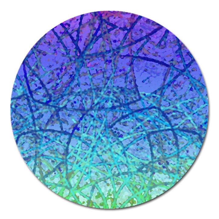 Grunge Art Abstract G57 Magnet 5  (Round)