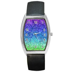 Grunge Art Abstract G57 Barrel Style Metal Watch by MedusArt