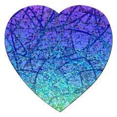 Grunge Art Abstract G57 Jigsaw Puzzle (heart) by MedusArt