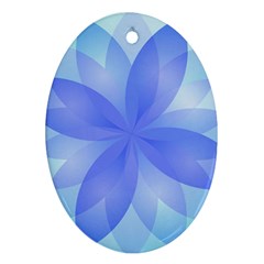 Abstract Lotus Flower 1 Oval Ornament by MedusArt