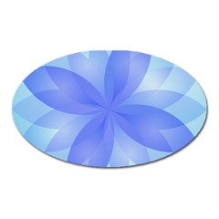 Abstract Lotus Flower 1 Magnet (oval) by MedusArt