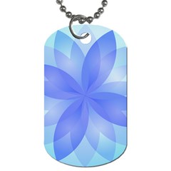 Abstract Lotus Flower 1 Dog Tag (two-sided)  by MedusArt