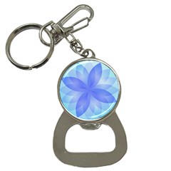 Abstract Lotus Flower 1 Bottle Opener Key Chain by MedusArt