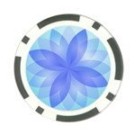 Abstract Lotus Flower 1 Poker Chip Front