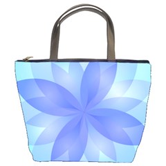 Abstract Lotus Flower 1 Bucket Handbag by MedusArt