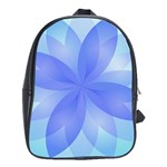 Abstract Lotus Flower 1 School Bag (XL) Front