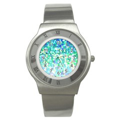 Mosaic Sparkley 1 Stainless Steel Watch (slim) by MedusArt