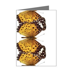 Butterfly Art Tan&black Mini Greeting Card by BrilliantArtDesigns